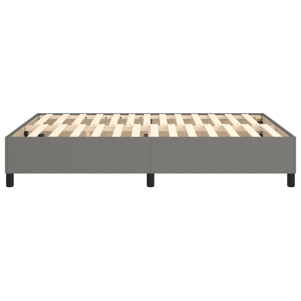 Boxspring bed stof donkergrijs 140x200 cm is nu te koop bij PeponiXL, paradijselijk wonen!