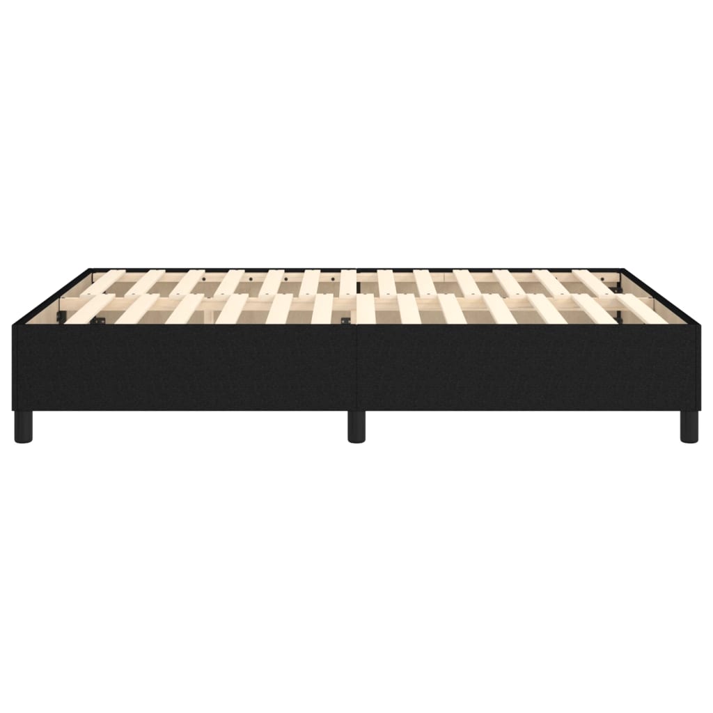 Boxspring bed stof zwart 140x200 cm is nu te koop bij PeponiXL, paradijselijk wonen!
