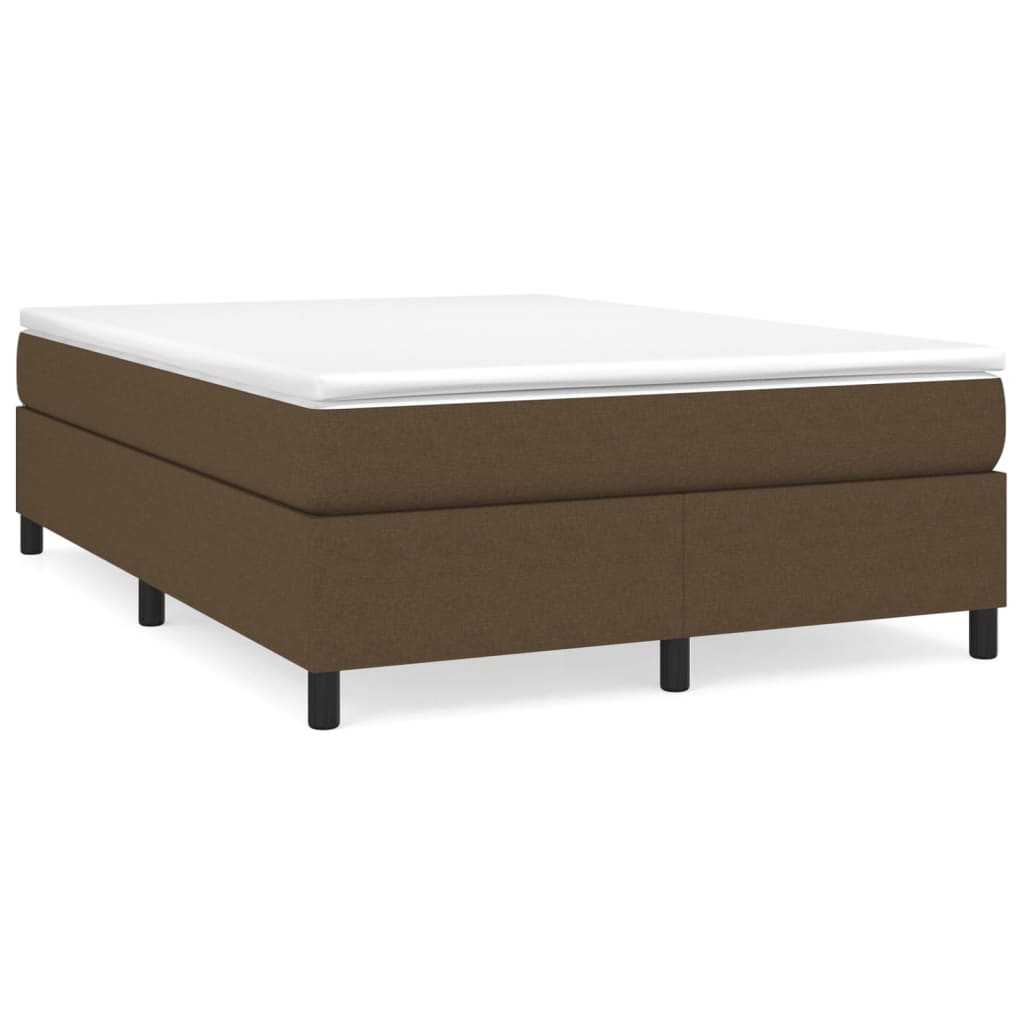 Boxspring bed stof donkerbruin 140x200 cm is nu te koop bij PeponiXL, paradijselijk wonen!