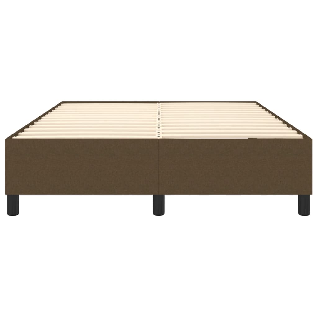 Boxspring bed stof donkerbruin 140x200 cm is nu te koop bij PeponiXL, paradijselijk wonen!