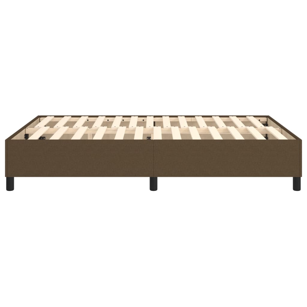 Boxspring bed stof donkerbruin 140x200 cm is nu te koop bij PeponiXL, paradijselijk wonen!