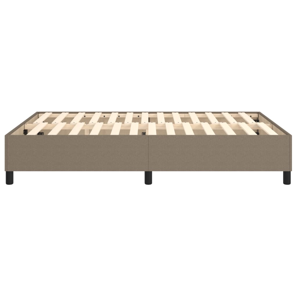Boxspring bed stof taupe 140x200 cm is nu te koop bij PeponiXL, paradijselijk wonen!