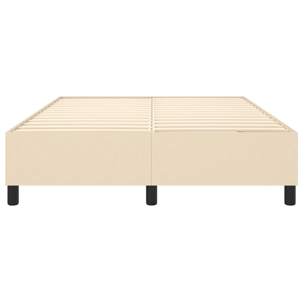 Boxspring bed stof crèmekleurig 140x200 cm is nu te koop bij PeponiXL, paradijselijk wonen!