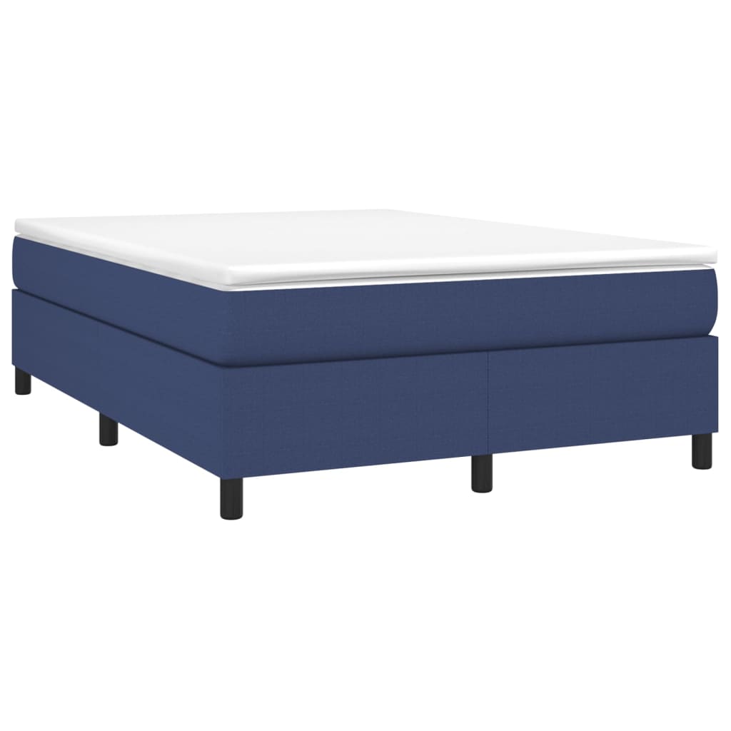Boxspring bed stof blauw 140x200 cm is nu te koop bij PeponiXL, paradijselijk wonen!