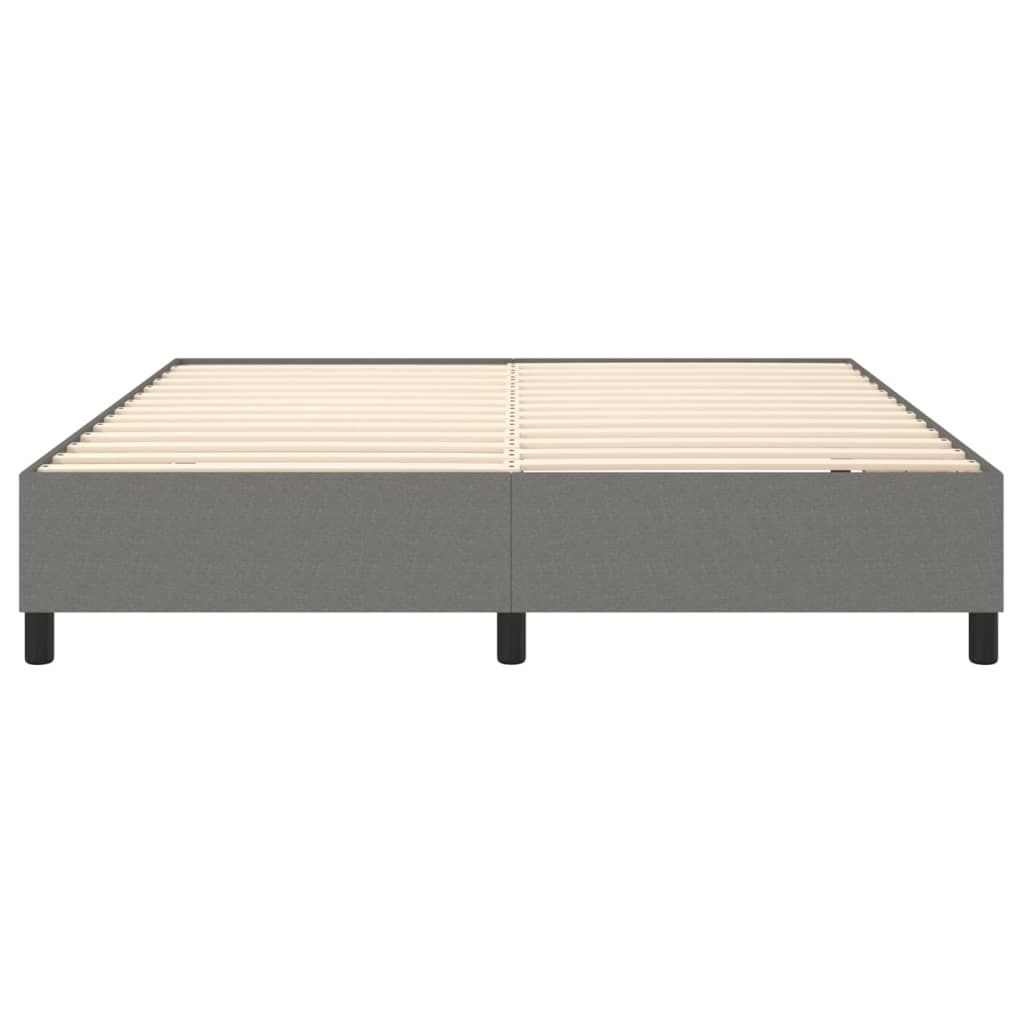 Boxspring bed stof donkergrijs 160x200 cm is nu te koop bij PeponiXL, paradijselijk wonen!