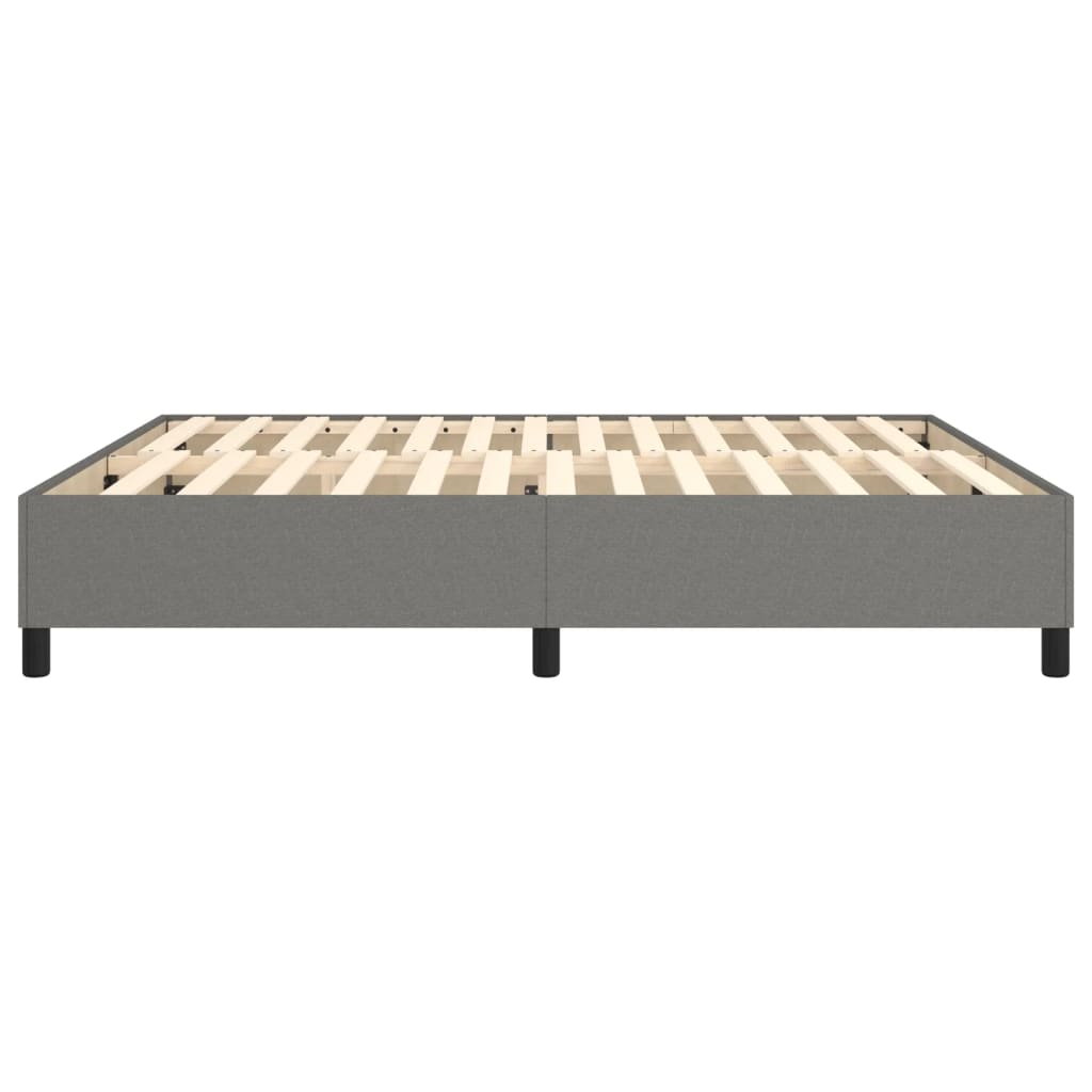 Boxspring bed stof donkergrijs 160x200 cm is nu te koop bij PeponiXL, paradijselijk wonen!