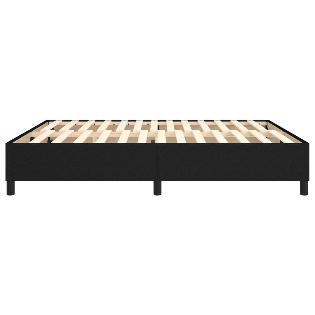 Boxspring bed stof zwart 160x200 cm is nu te koop bij PeponiXL, paradijselijk wonen!