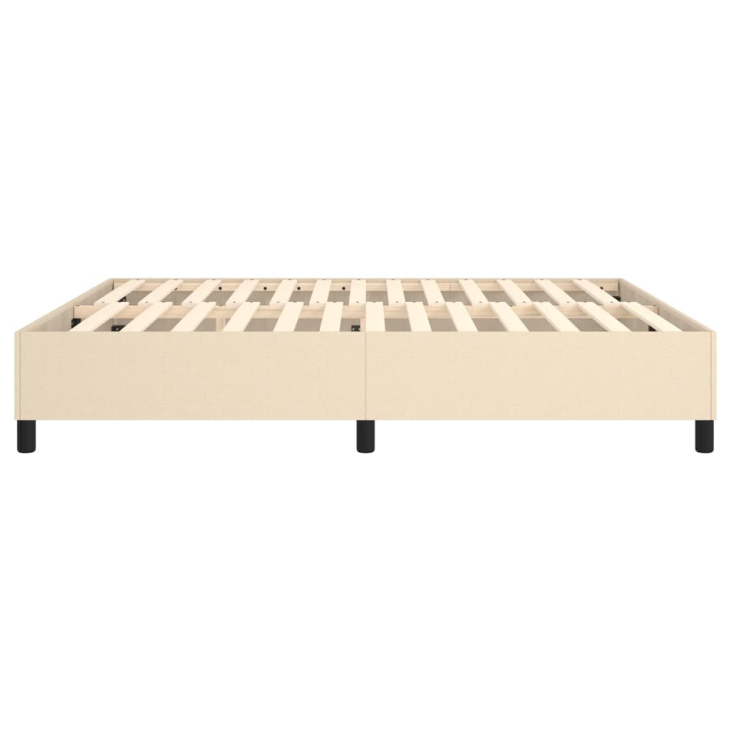 Boxspring bed stof crèmekleurig 160x200 cm is nu te koop bij PeponiXL, paradijselijk wonen!