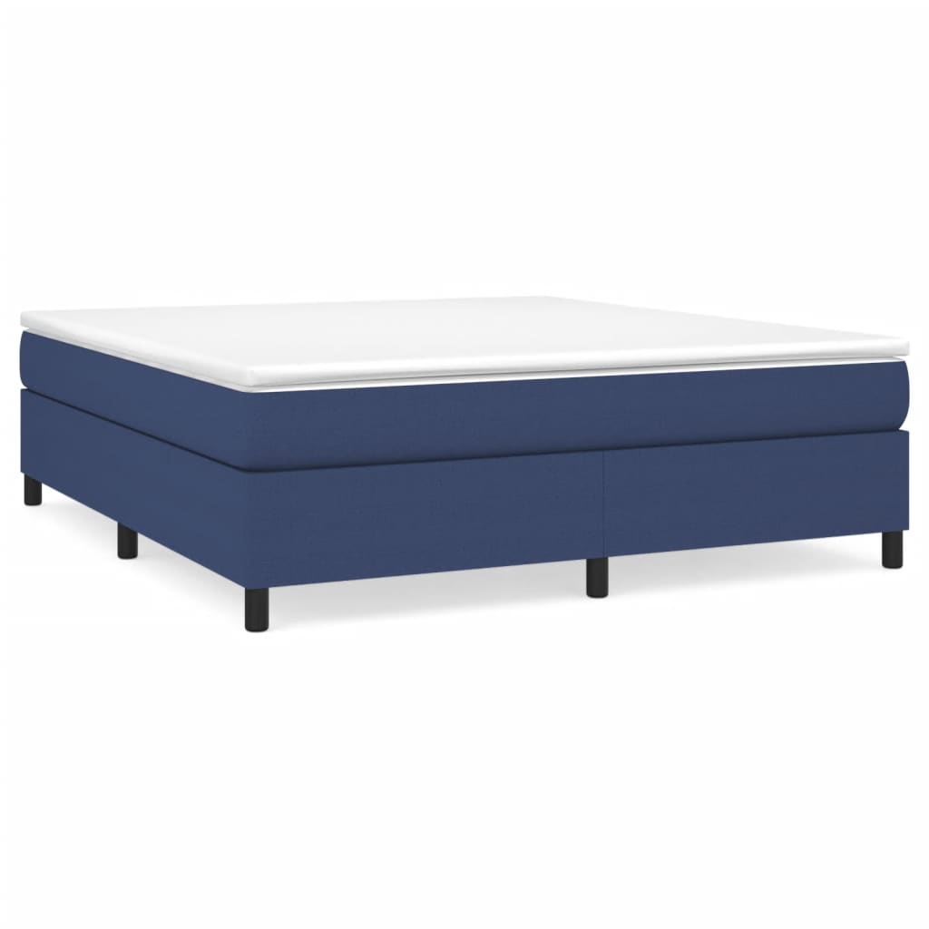 Boxspring bed stof blauw 160x200 cm is nu te koop bij PeponiXL, paradijselijk wonen!