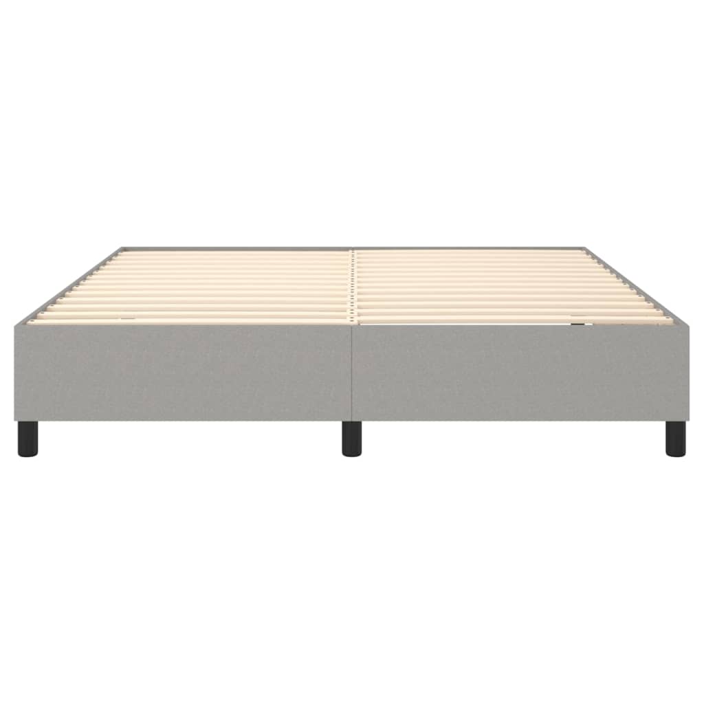 Boxspring bed stof lichtgrijs 180x200 cm is nu te koop bij PeponiXL, paradijselijk wonen!