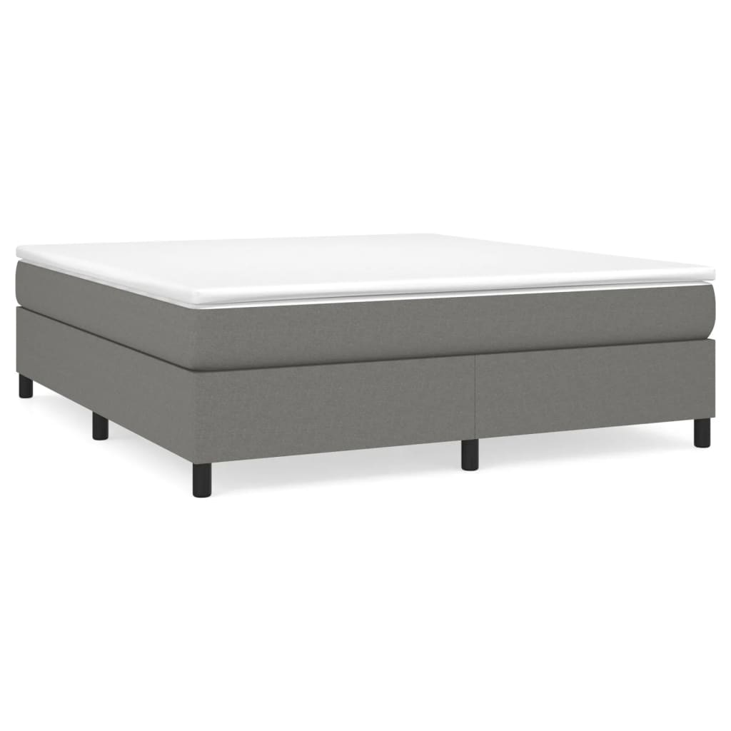 Boxspring bed stof donkergrijs 180x200 cm is nu te koop bij PeponiXL, paradijselijk wonen!