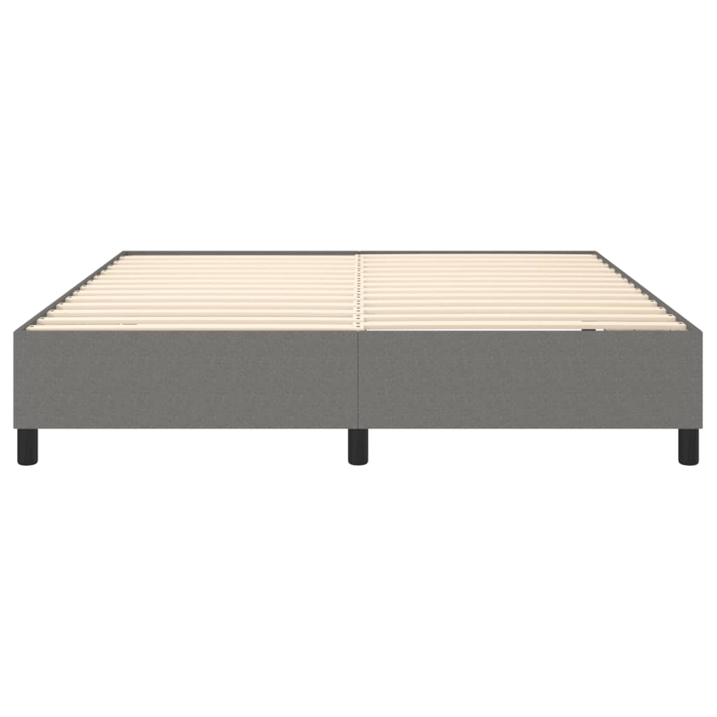 Boxspring bed stof donkergrijs 180x200 cm is nu te koop bij PeponiXL, paradijselijk wonen!