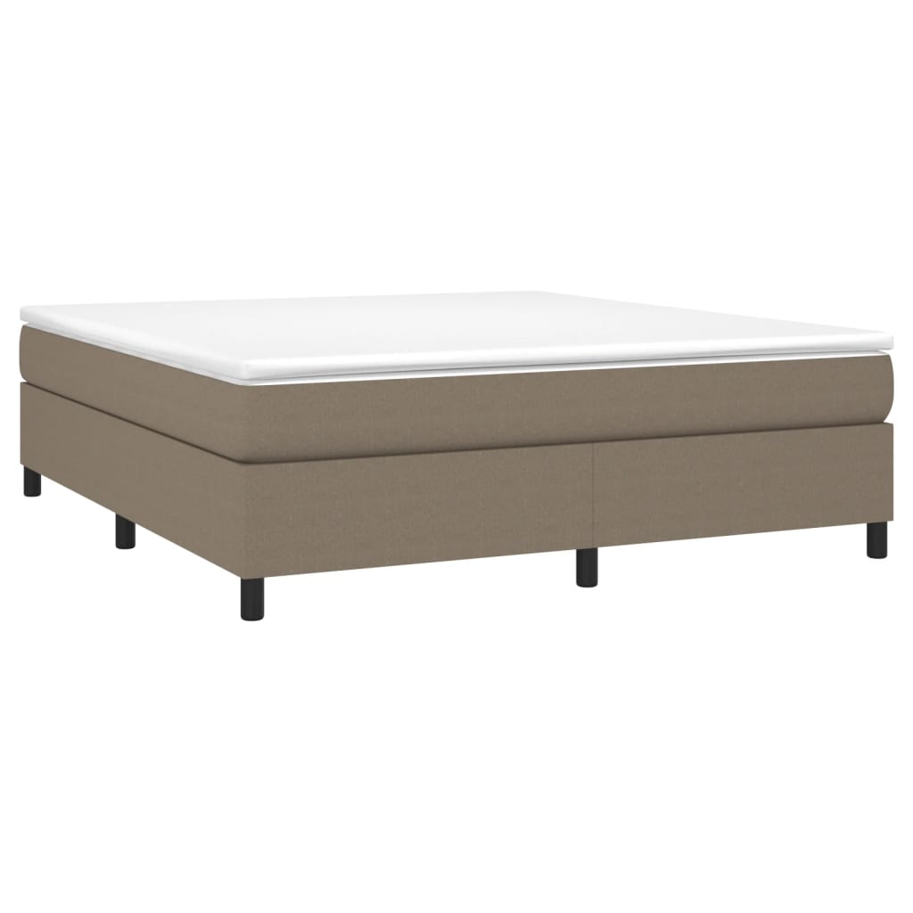 Boxspring bed stof taupe 180x200 cm is nu te koop bij PeponiXL, paradijselijk wonen!