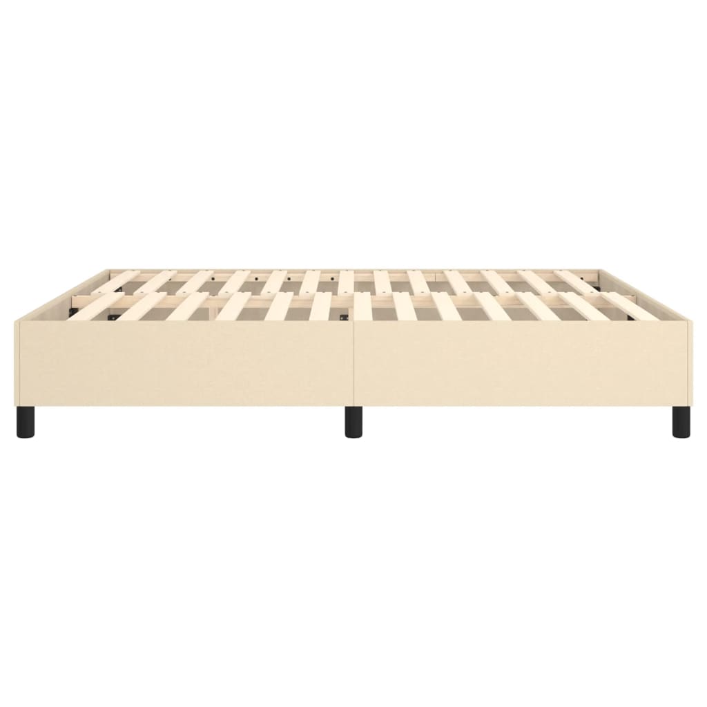 Boxspring bed stof crèmekleurig 180x200 cm is nu te koop bij PeponiXL, paradijselijk wonen!