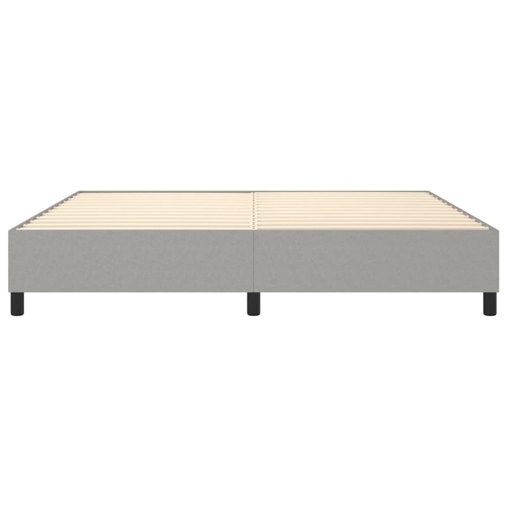 Boxspring bed stof lichtgrijs 200x200 cm is nu te koop bij PeponiXL, paradijselijk wonen!