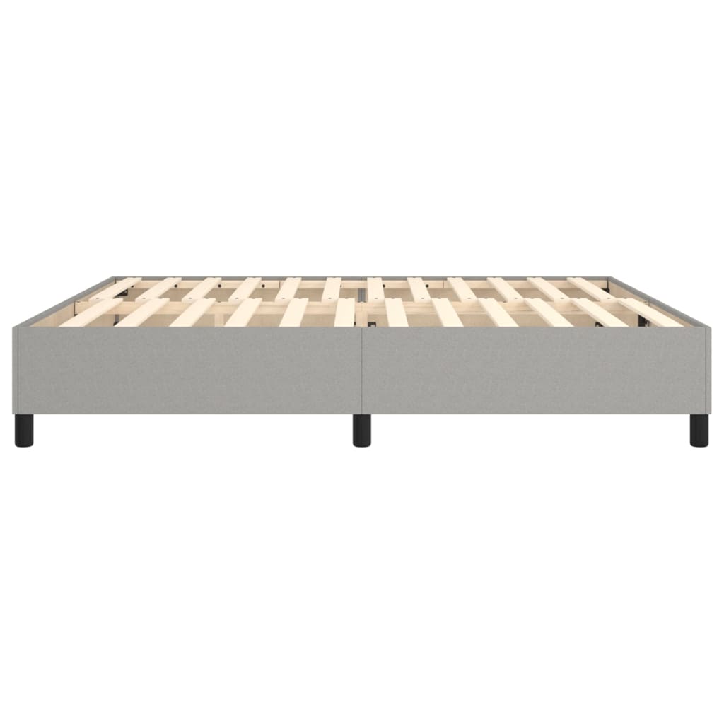 Boxspring bed stof lichtgrijs 200x200 cm is nu te koop bij PeponiXL, paradijselijk wonen!
