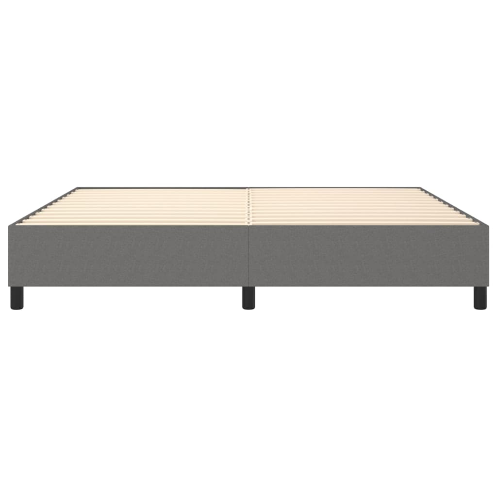 Boxspring bed stof donkergrijs 200x200 cm is nu te koop bij PeponiXL, paradijselijk wonen!