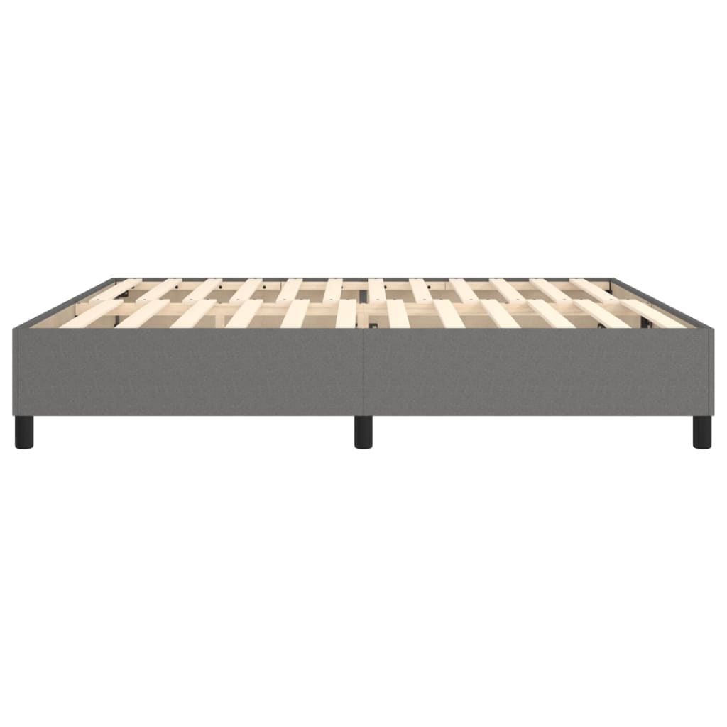 Boxspring bed stof donkergrijs 200x200 cm is nu te koop bij PeponiXL, paradijselijk wonen!