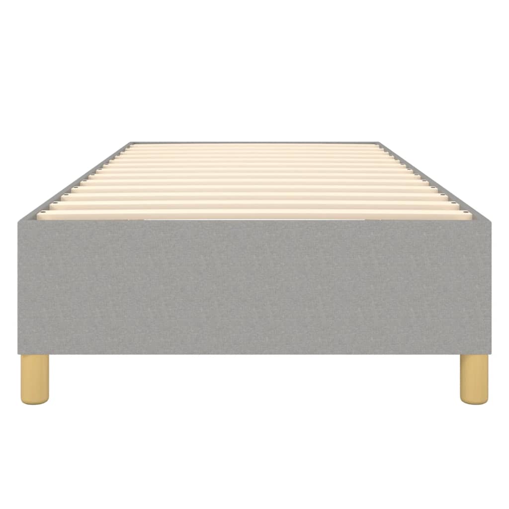 Boxspring bed 80x200 cm stof lichtgrijs is nu te koop bij PeponiXL, paradijselijk wonen!