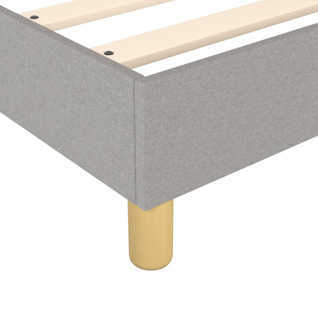 Boxspring bed 80x200 cm stof lichtgrijs is nu te koop bij PeponiXL, paradijselijk wonen!
