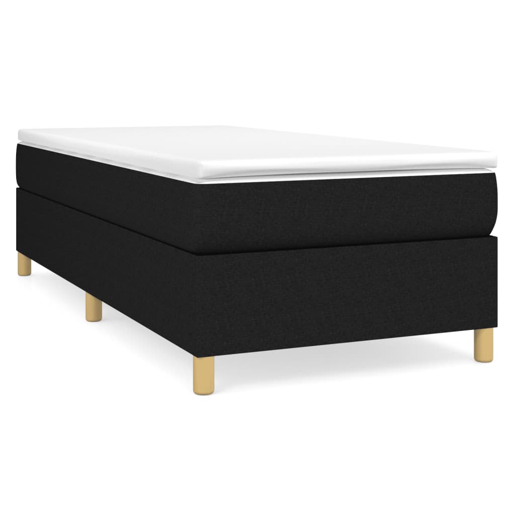 Boxspring bed 80x200 cm stof zwart is nu te koop bij PeponiXL, paradijselijk wonen!