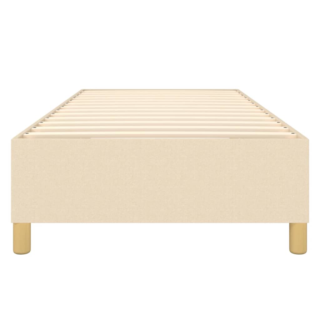Boxspring bed 80x200 cm stof crèmekleurig is nu te koop bij PeponiXL, paradijselijk wonen!