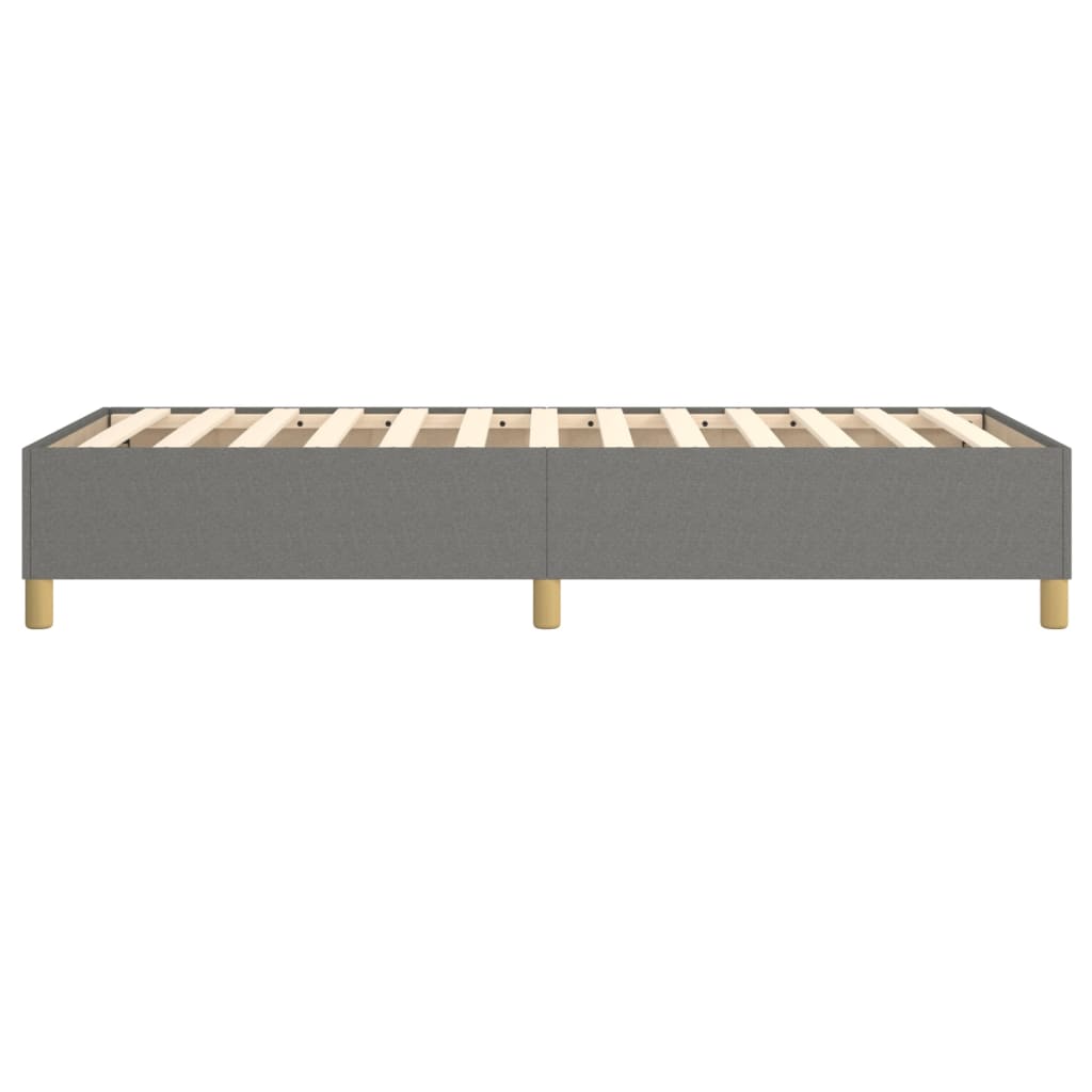 Boxspring bed 90x190 cm stof donkergrijs is nu te koop bij PeponiXL, paradijselijk wonen!