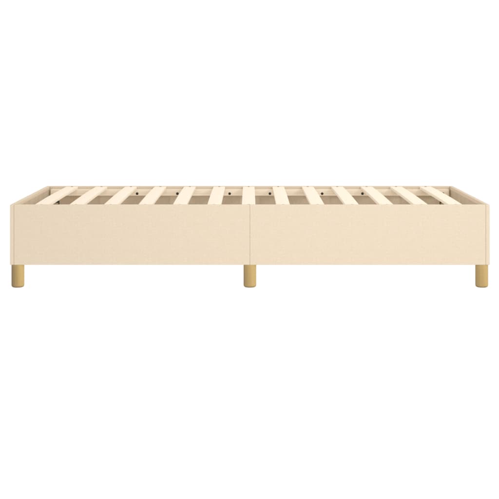 Boxspring bed 90x190 cm stof crèmekleurig is nu te koop bij PeponiXL, paradijselijk wonen!