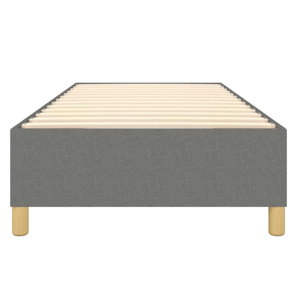 Boxspring bed 90x200 cm stof donkergrijs is nu te koop bij PeponiXL, paradijselijk wonen!