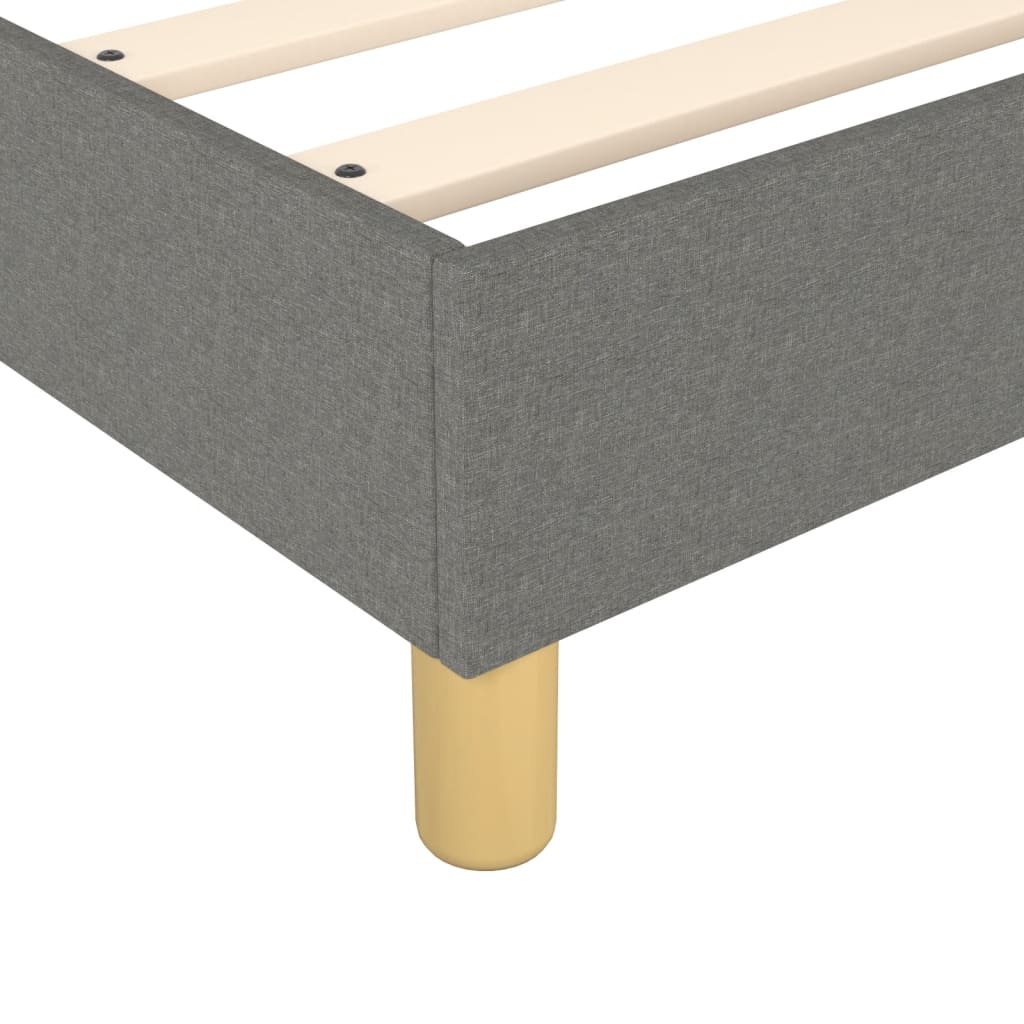 Boxspring bed 90x200 cm stof donkergrijs is nu te koop bij PeponiXL, paradijselijk wonen!