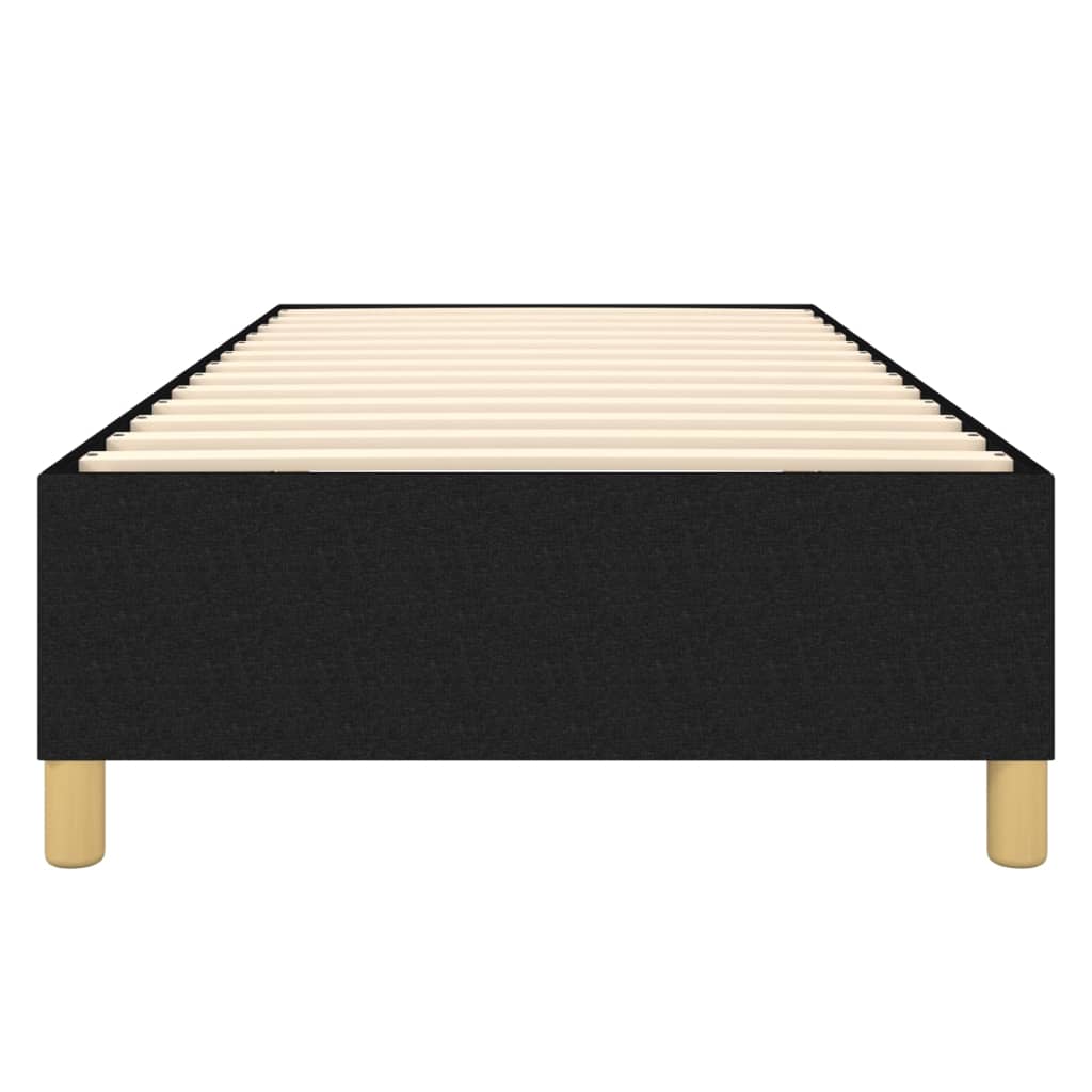 Boxspring bed 90x200 cm stof zwart is nu te koop bij PeponiXL, paradijselijk wonen!