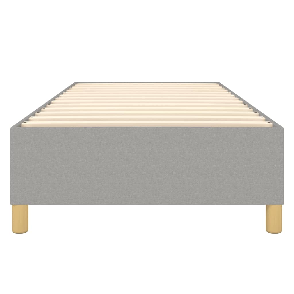 Boxspring bed 100x200 cm stof lichtgrijs is nu te koop bij PeponiXL, paradijselijk wonen!