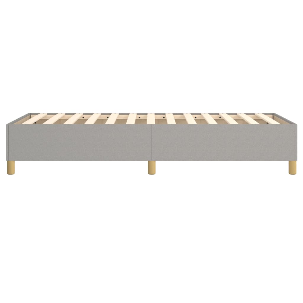 Boxspring bed 100x200 cm stof lichtgrijs is nu te koop bij PeponiXL, paradijselijk wonen!