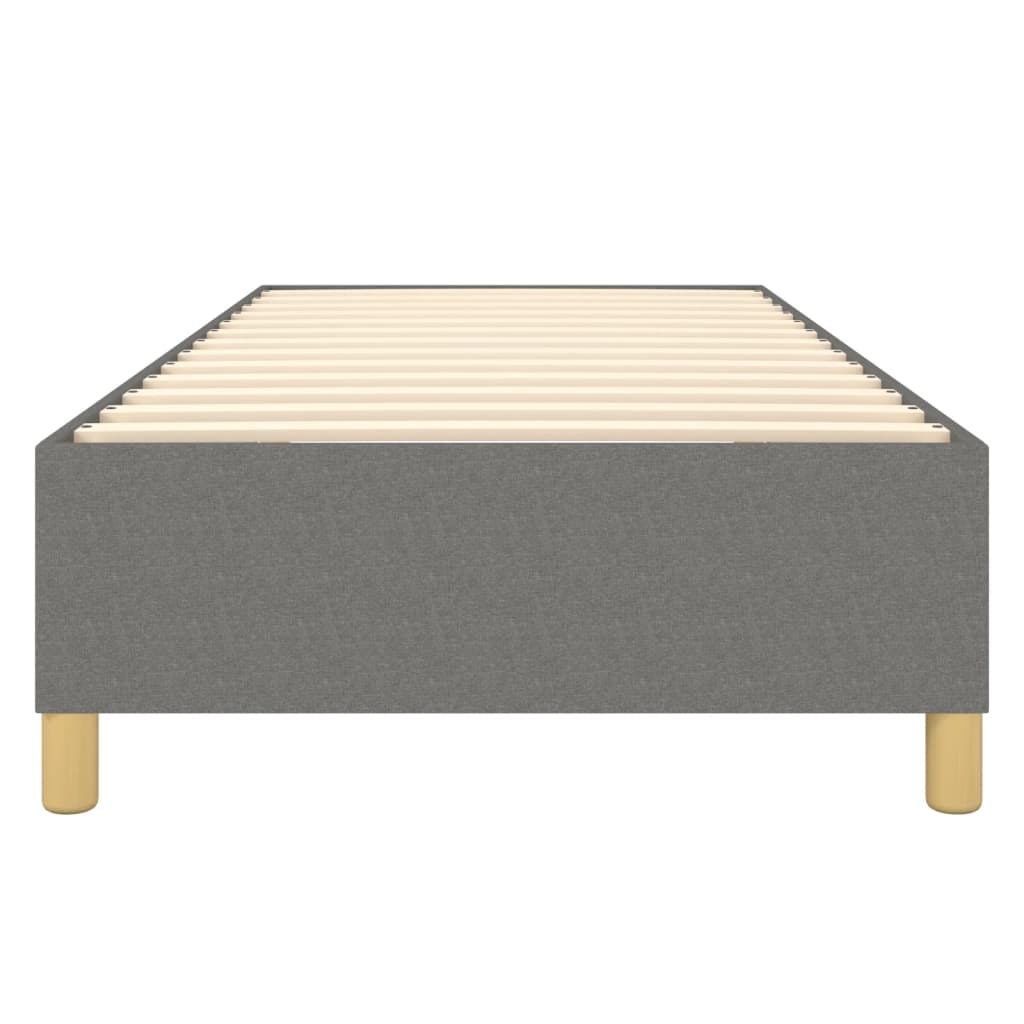 Boxspring bed 100x200 cm stof donkergrijs is nu te koop bij PeponiXL, paradijselijk wonen!
