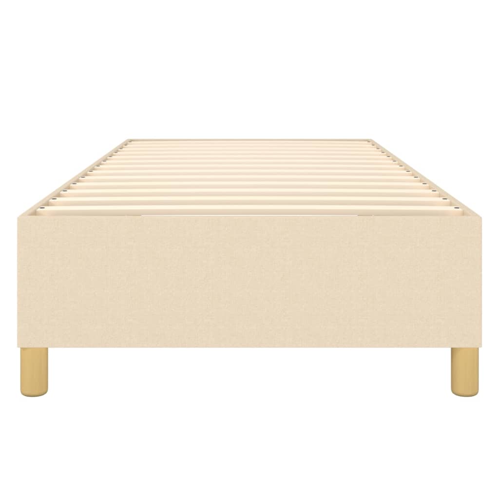 Boxspring bed 100x200 cm stof crèmekleurig is nu te koop bij PeponiXL, paradijselijk wonen!