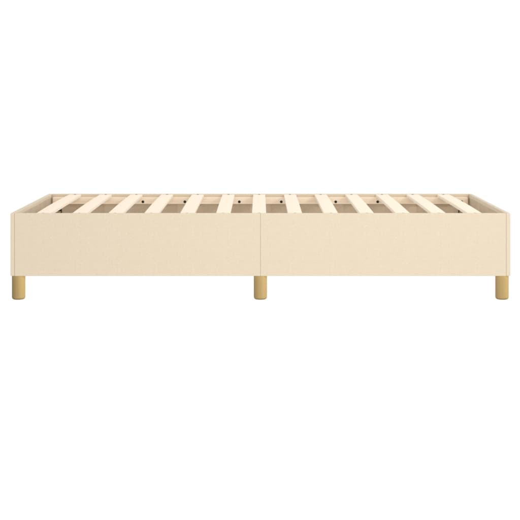 Boxspring bed 100x200 cm stof crèmekleurig is nu te koop bij PeponiXL, paradijselijk wonen!