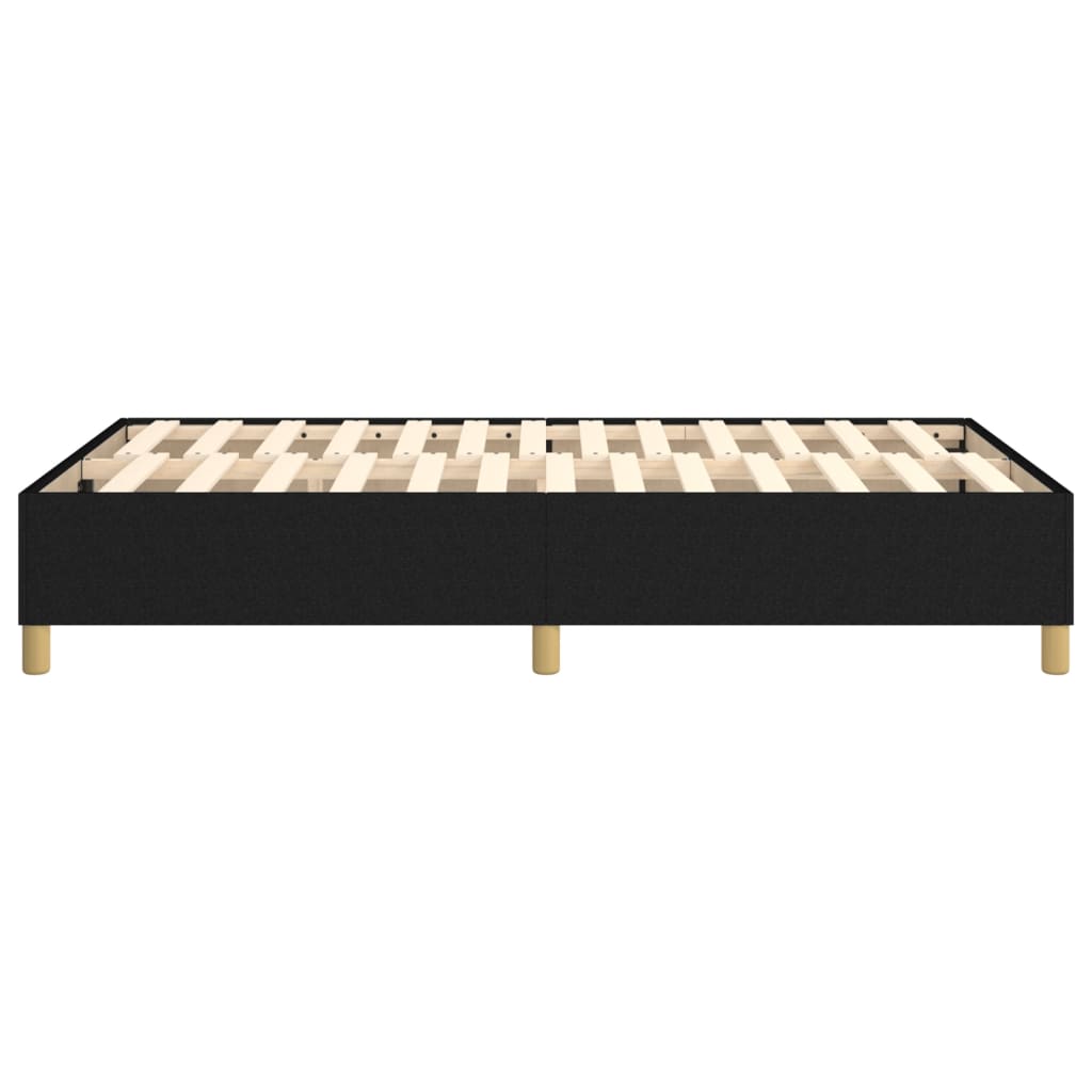 Boxspring bed 120x200 cm stof zwart is nu te koop bij PeponiXL, paradijselijk wonen!