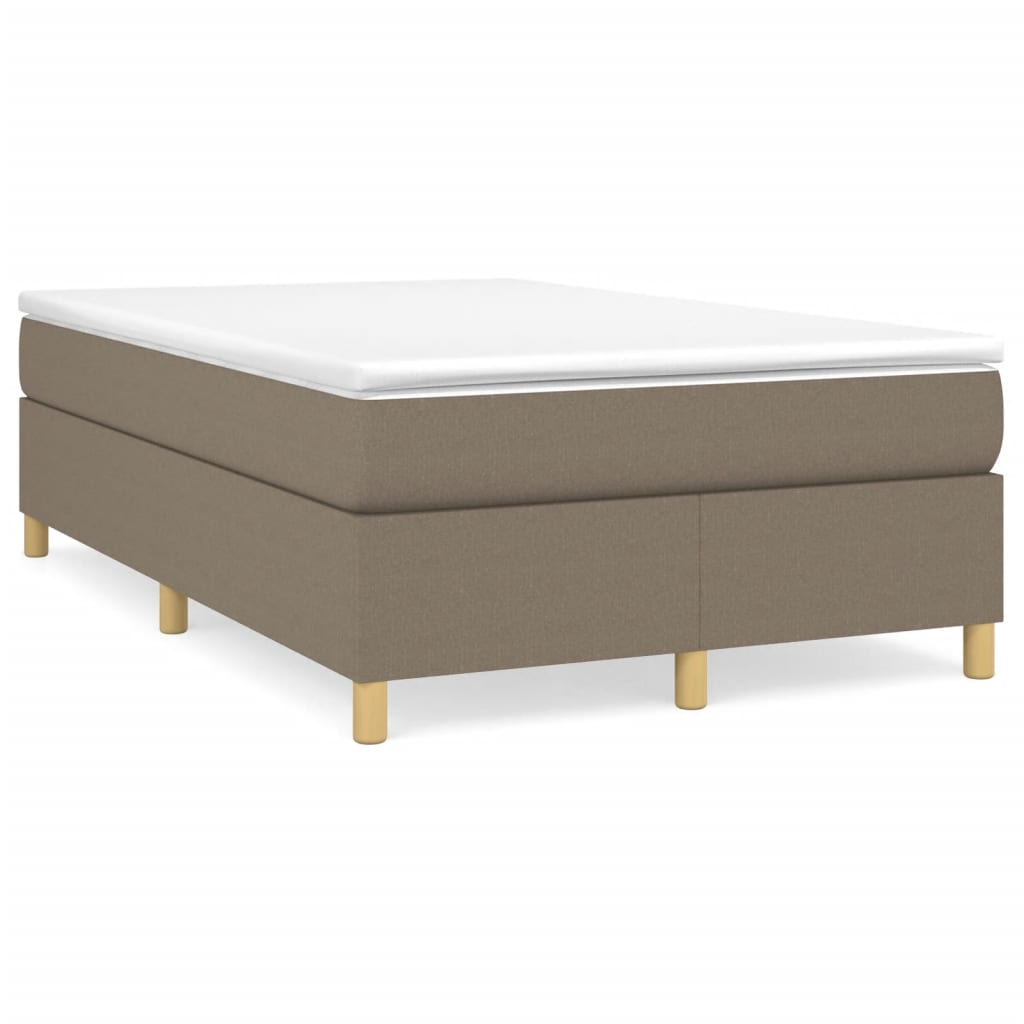 Boxspring bed 120x200 cm stof taupe is nu te koop bij PeponiXL, paradijselijk wonen!