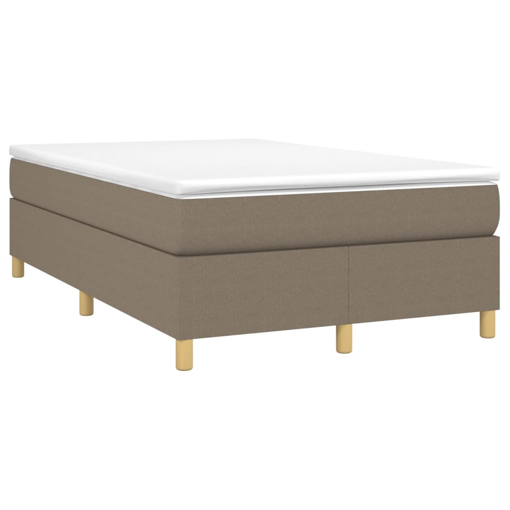 Boxspring bed 120x200 cm stof taupe is nu te koop bij PeponiXL, paradijselijk wonen!