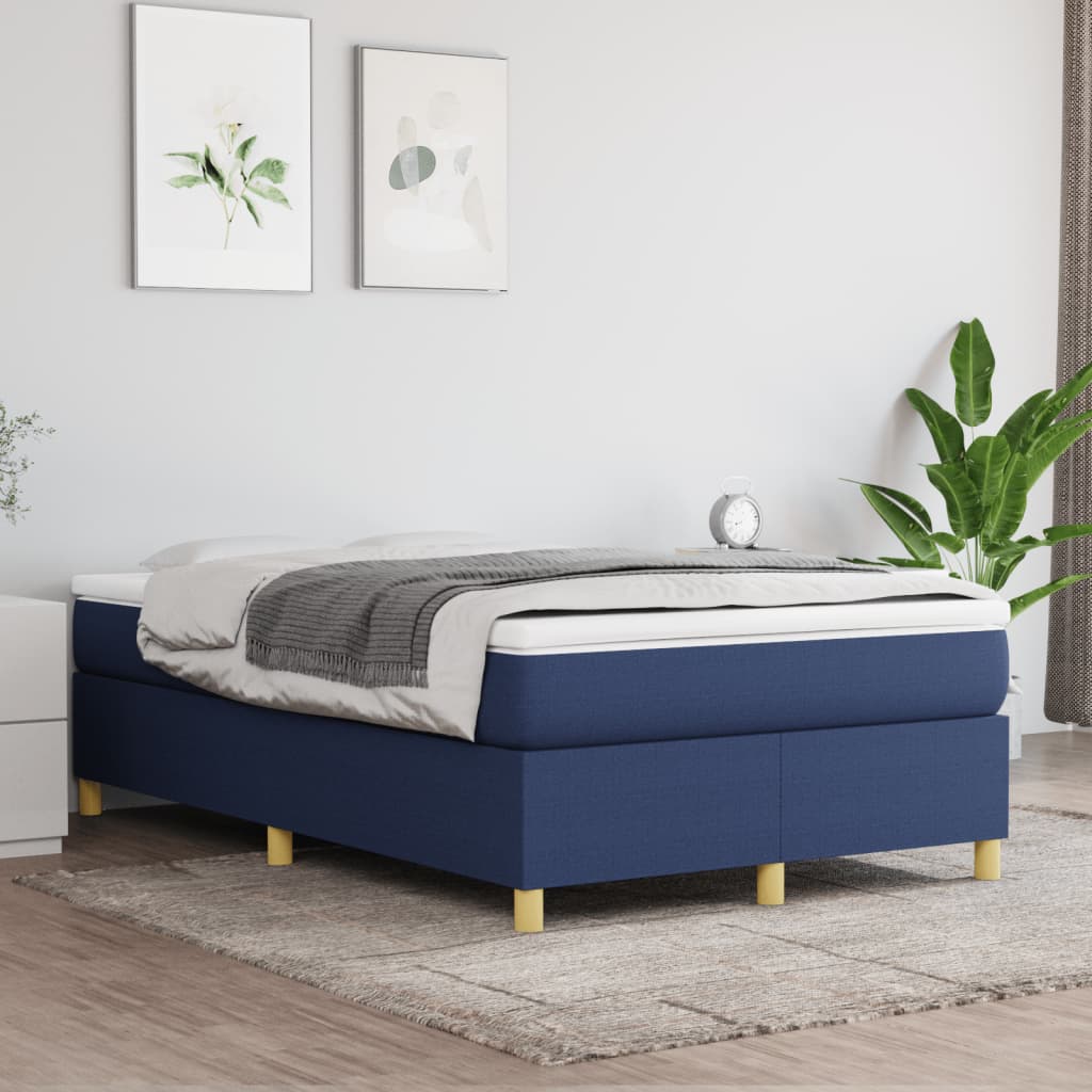 Boxspring bed 120x200 cm stof blauw is nu te koop bij PeponiXL, paradijselijk wonen!