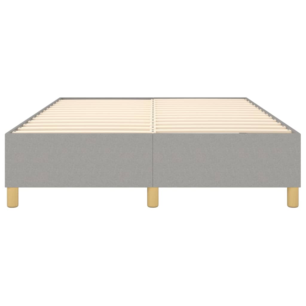 Boxspring bed stof lichtgrijs 140x190 cm is nu te koop bij PeponiXL, paradijselijk wonen!