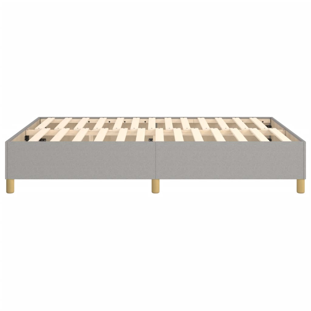Boxspring bed stof lichtgrijs 140x190 cm is nu te koop bij PeponiXL, paradijselijk wonen!