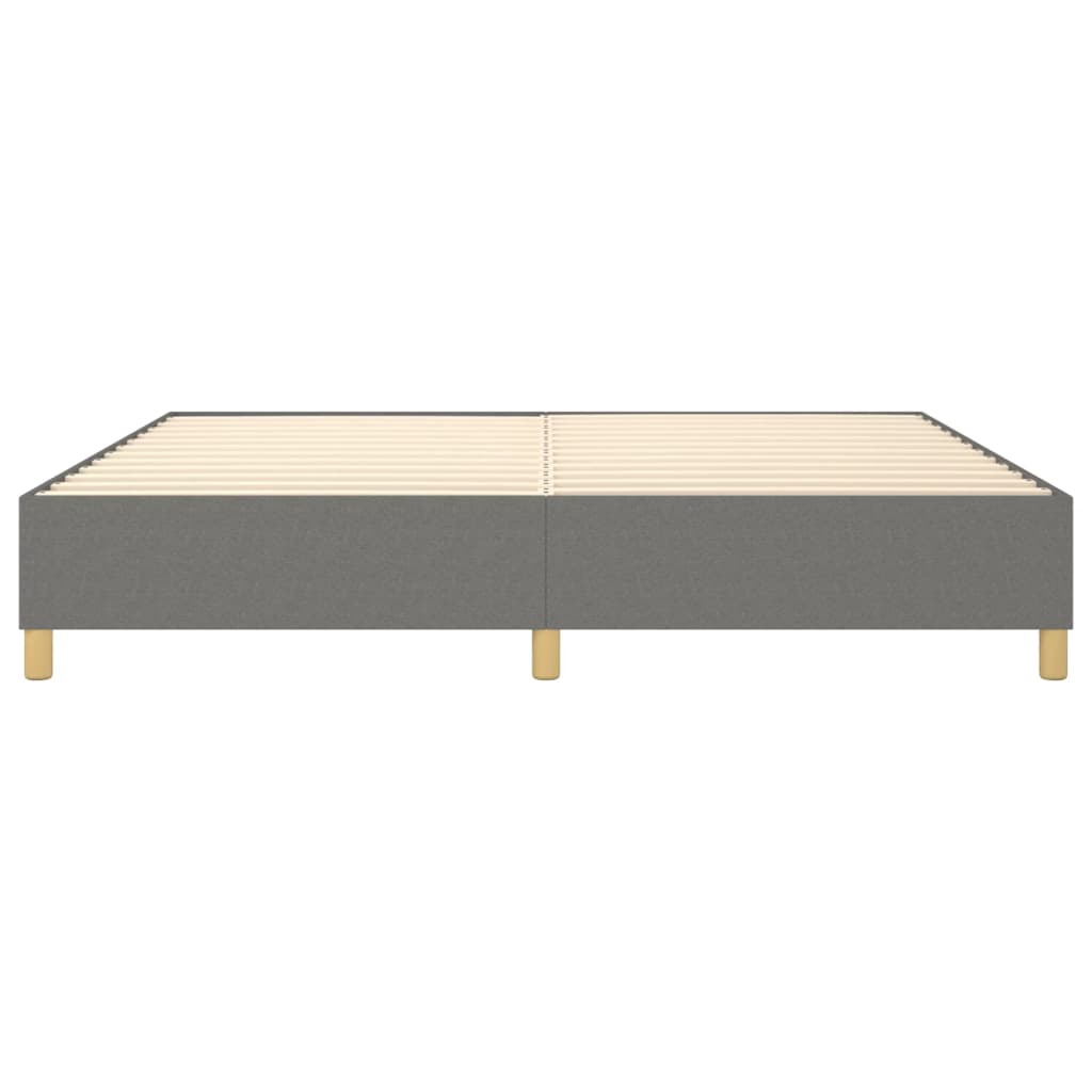 Boxspring bed stof donkergrijs 140x190 cm is nu te koop bij PeponiXL, paradijselijk wonen!