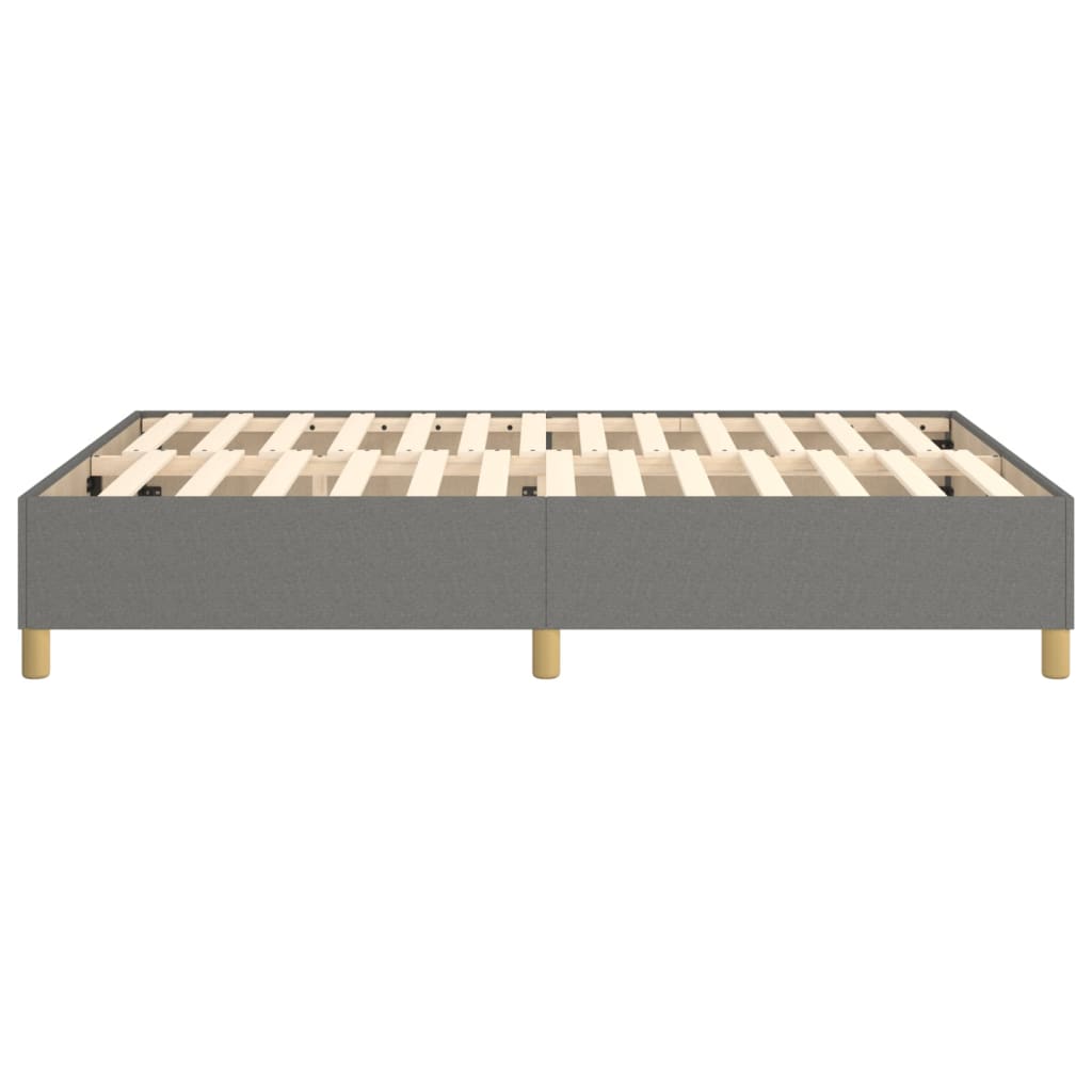 Boxspring bed stof donkergrijs 140x190 cm is nu te koop bij PeponiXL, paradijselijk wonen!