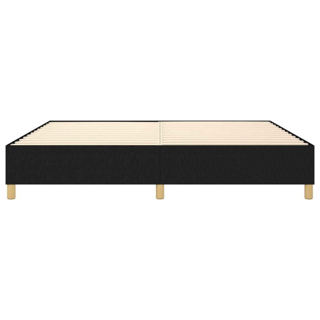Boxspring bed stof zwart 140x190 cm is nu te koop bij PeponiXL, paradijselijk wonen!