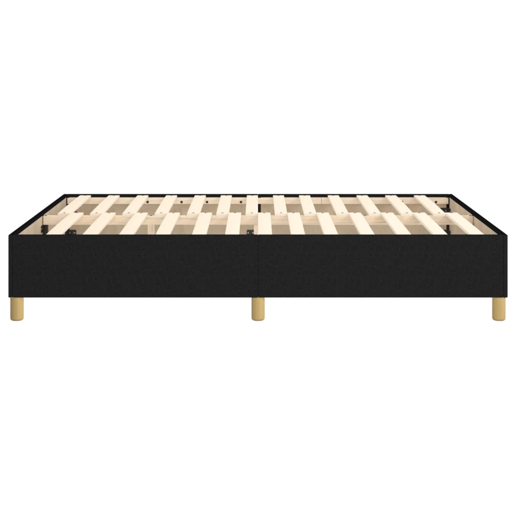 Boxspring bed stof zwart 140x190 cm is nu te koop bij PeponiXL, paradijselijk wonen!
