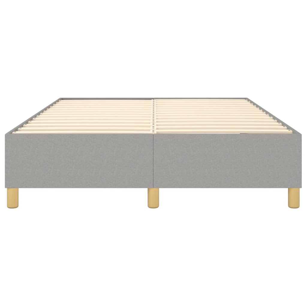 Boxspring bed stof lichtgrijs 140x200 cm is nu te koop bij PeponiXL, paradijselijk wonen!
