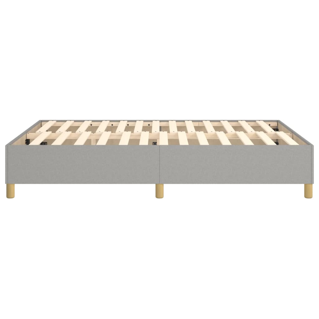 Boxspring bed stof lichtgrijs 140x200 cm is nu te koop bij PeponiXL, paradijselijk wonen!