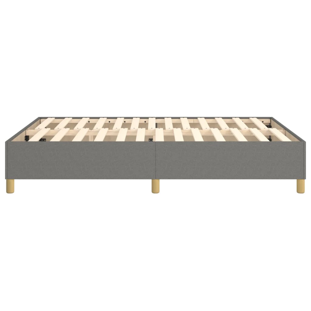 Boxspring bed stof donkergrijs 140x200 cm is nu te koop bij PeponiXL, paradijselijk wonen!