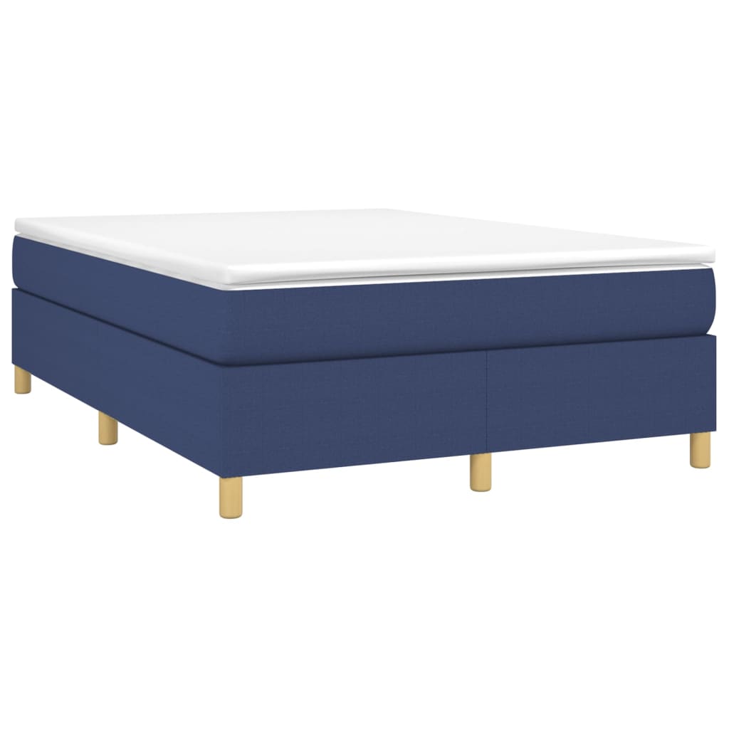 Boxspring bed stof blauw 140x200 cm is nu te koop bij PeponiXL, paradijselijk wonen!
